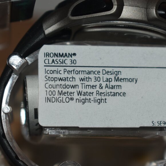 Timex T5E9019J Men's "Ironman" 30-Lap Resin Watch, 3 Alarms, Indiglo, Chrono - Picture 7 of 8